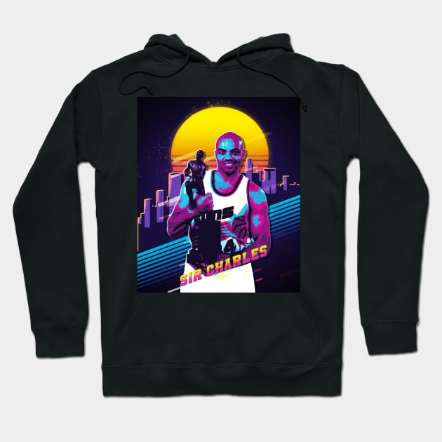 Charles Barkley The Chuck Basketball Legend Signature Vintage Retro 80s 90s Bootleg Rap Style Hoodie by CarDE